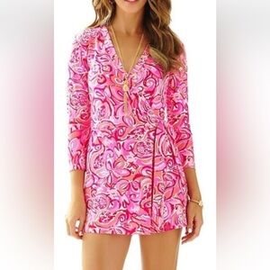 Lilly Pulitzer Carlie Wrap Romper EEEUC